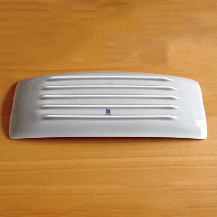【白山陶器】【長方皿】長焼皿 グレイ 5枚セット[TA152]