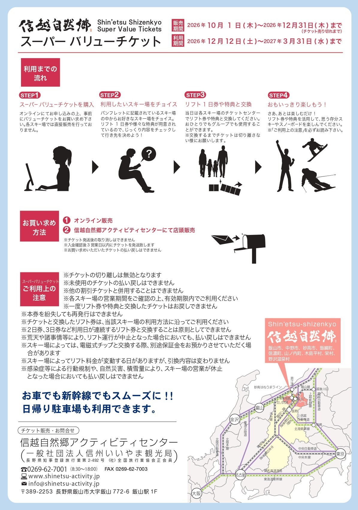 チケット利用までの流れ