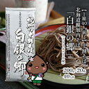 【ふるさと納税】北海道産 十割 そば 白銀の郷 200g×20束 40人前 蕎麦 乾麺 麺 常温 年越し ソバ 引っ越し 北海道 十割そば グルメ 無塩 備蓄 保存食 無添加 食塩不使用 麺 国産 グルテンフリー お取り寄せ ギフト まとめ買い 人気 ほろかない 送料無料　麺類