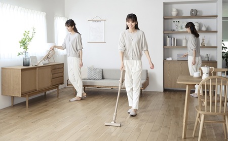 充電式サイクロンスティッククリーナー SCD-124P-HC グレージュ 掃除機 コードレス MagiCaleena マジカリーナ アイリスオーヤマ クリーナー サイクロン 軽量 スタンド 軽い 充電