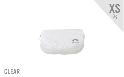 【TO&FRO】軽すぎるポーチ ORGANIZER AIR【XSサイズ・クリア】