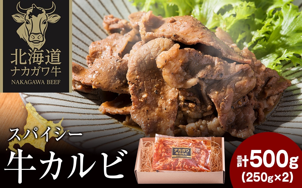 
                  ナカガワ牛カルビ(スパイシー) 250g×2 計500g
                