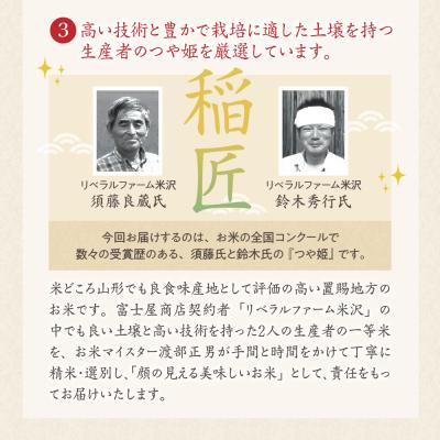 ふるさと納税 米沢市 【 3ヶ月定期便 / 令和7年産 】 プレミアムつや姫 計6kg/月 ( 1回配送 2kg×3袋 ) |  | 02