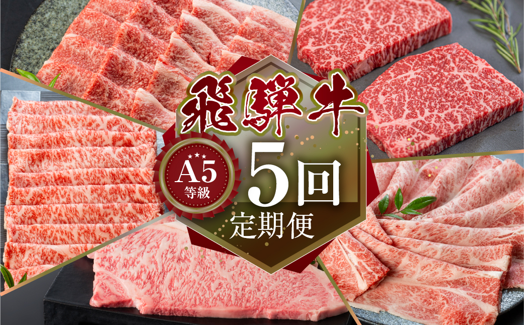 
《定期便》[A5等級]飛騨牛5回定期便 | 小川ミート 飛騨牛 牛肉 肉 和牛 黒毛和牛 焼肉 すき焼き しゃぶしゃぶ ステーキ 食べ比べ 5ヶ月 肩ロース ロース サーロイン モモ 霜降り 赤身
