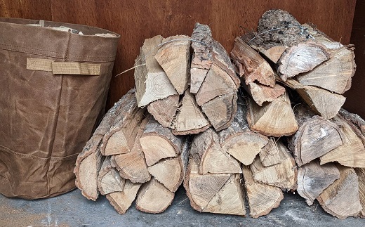 【定期便】京丹波町産 広葉樹 薪 20cm 20kg×5カ月連続 総量100kg ※北海道・東北・沖縄・その他離島は配送不可