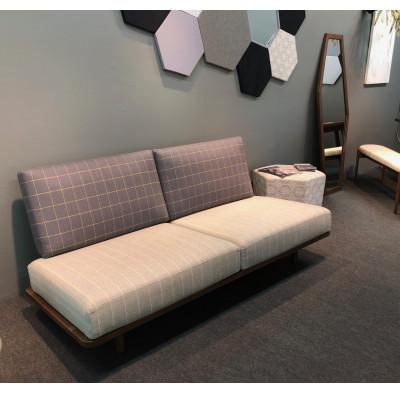 ふるさと納税 大川市 Bolo 3人掛け ソファ 【グレー×ダークグレー×チェック/ウォールナット/ 幅180cm】 |  | 02