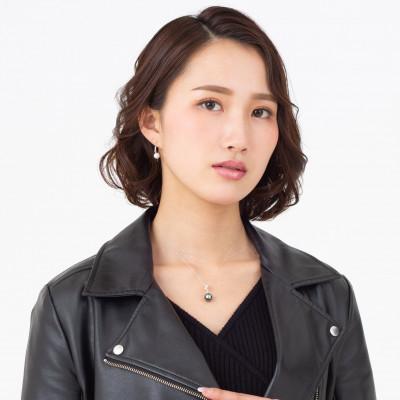 ふるさと納税 神戸市 【常盤木】黒蝶真珠(タヒチパール)ダイヤモンド K18 ホワイトゴールド ペンダントトップ |  | 02