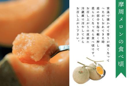 3074.摩周メロン秀品２玉入り（1.3kg以上）※8月上旬より順次発送予定※