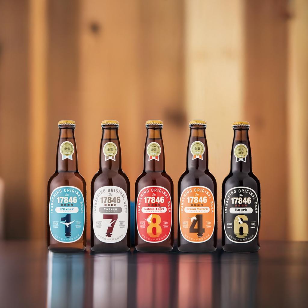 猪苗代地ビール THE17846BEER 330ml 5種類3セット