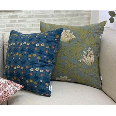 ふるさと納税 岸和田市 【クッションカバー45×45】ベストオブモリス アネモネ ブルーグレー MR-4545A-BG |  | 03