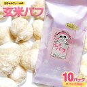 【ふるさと納税】玄米パフ(10パック入り) 1パック35g 自然で優しい素朴なスナック菓子 元ちゃんファーム《90日以内に出荷予定(土日祝除く)》 和歌山県 紀の川市 玄米 パフ 送料無料