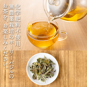 n282 種子島産 ホーリーバジル茶(計16g・8g×2個) 国産 鹿児島県産 茶 茶葉 ハーブ ハーブティー 栄養【Bamboo Forest】