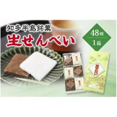 愛知県知多半島の特産銘菓「生せんべい」48ヶ入り箱×1箱【配送不可地域：離島】【1495429】