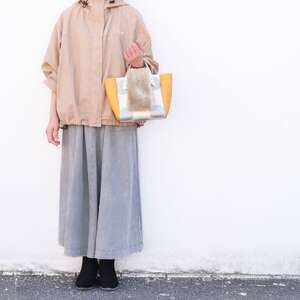 エコファーバッグカバー　無地ライトベージュS【cbm13】