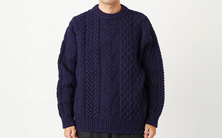 ≪先行予約≫【THISISASWEATER.】A2 : A SWEATER IS LOVE. -NAVY ネイビー セーター 服 洋服 ユニセックス メンズ レディース ブランド 数量限定 山形県 山