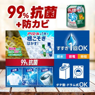 ふるさと納税 高崎市 アリエールジェル部屋干し&スポーツ つめかえ超ウルトラジャンボサイズ 1720g×4個 |  | 01