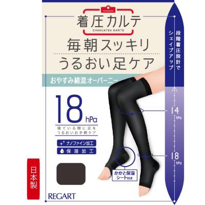 ふるさと納税 丸亀市 【メディックピエドシリーズ】 おやすみ綿混オーバーニーMサイズ ブラック