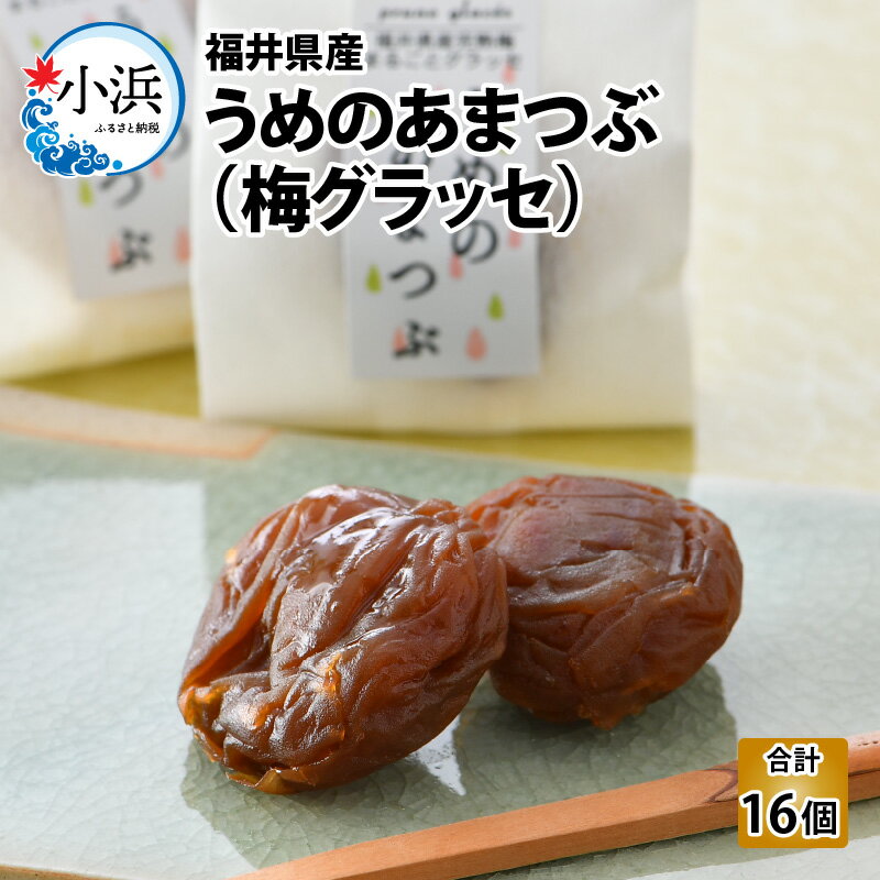 【ふるさと納税】福井県産 うめのあまつぶ(梅グラッセ) 16粒入り 洋菓子 スイーツ ギフト[A-024002]