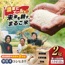 【ふるさと納税】すぐ届く【選べる定期便】無洗米 コシヒカリ 計2kg〜24kg 滋賀県西浅井町産まるこ米　長浜市/ONE SLASH[AQCZ012] こしひかり コシヒカリ 無洗米 米 お米 定期便 送料無料 お取り寄せ すぐすぐ発送 すぐ来る