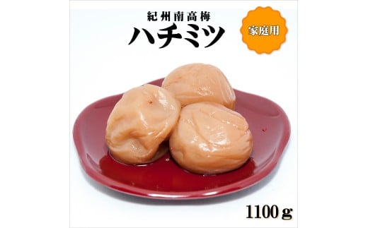 紀州南高梅　はちみつ梅　1,100g　家庭用（B級、C級）