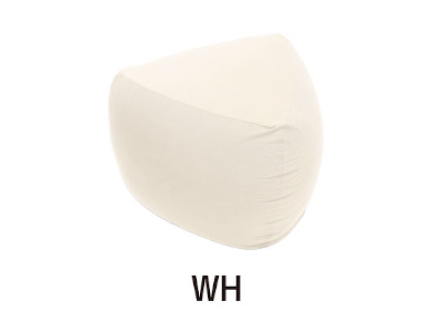 MOGU 三角フィットソファ WH（ホワイト）【離島　配送不可】