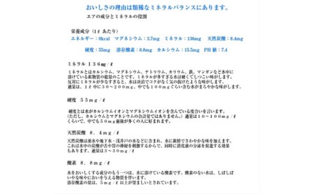 群馬の名水 箱島湧水 エアL  12L×18本 ウォーターサーバー 対応ボトル(2本×9回) 飲料 ドリンク 飲料類 水 ミネラルウォーター 名水 天然水 