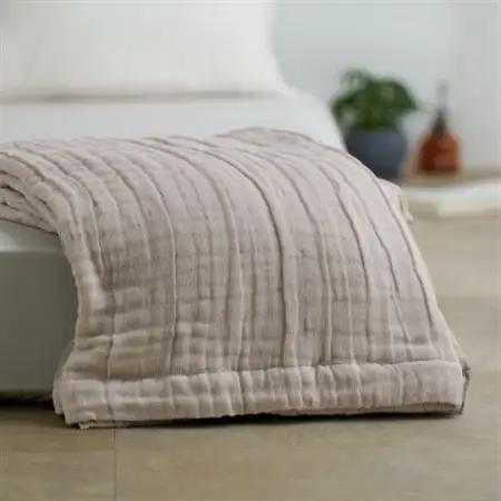 8重ガーゼケット　シフォン　軽量タイプ　綿100%　シングルサイズ　ベージュ　日本製【1627288】