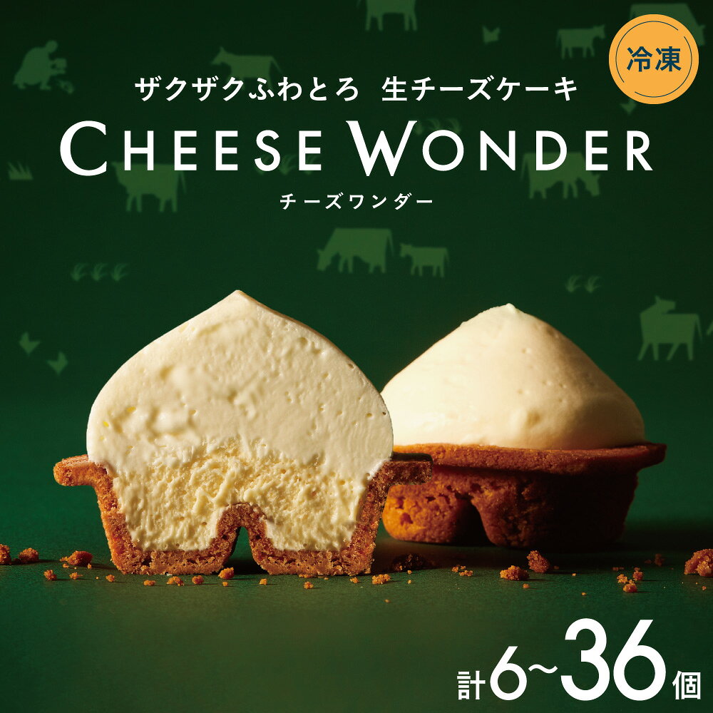 【ふるさと納税】 TVで話題! 生チーズケーキ 【 選べる 容量 発送月 】 6個 12個 18個 36個 CHEESE WONDER 北海道産 牛乳 チーズワンダー チーズケーキ 生チーズ ムース スフレ スイーツ 菓子 ご当地 デザート お取り寄せ 贈答 ギフト プレゼント 冷凍 個包装 北海道 札幌市