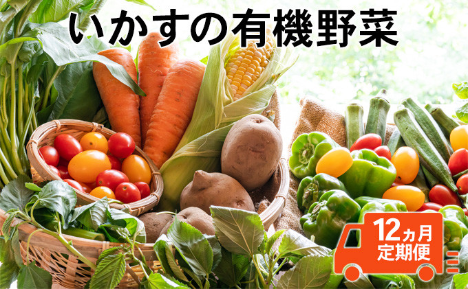 
いかすの有機野菜1年分（月1回10品お届け12回分）
