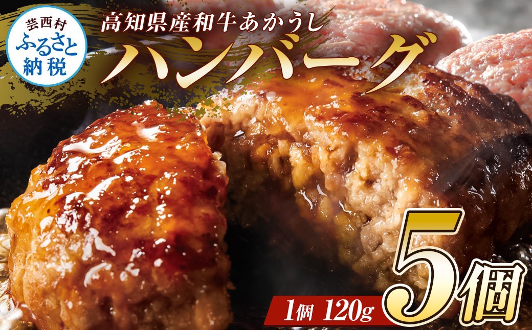 
                  創業50年老舗レストランの幻の和牛あかうしハンバーグ120g×5コ（ソース無し）人気惣菜 数量限定 牛肉 豚肉 故郷納税 9000円 焼くだけ 溢れる肉汁 土佐あか牛 ハンバーグ 小分け 緊急支援品 無添加 国産 冷凍
                