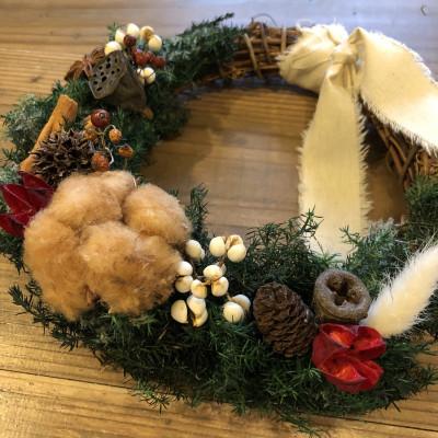 ふるさと納税 磐田市 年中飾れるプリザーブドのクリスマスリース
