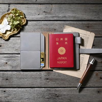 ふるさと納税 長浜市 本革ベルト付きトラベラーズノート パスポートサイズ対応カバー【ノワール(黒色)】 |  | 01