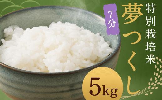 【7分】 夢つくし （特別栽培米） 約5kg 福岡県産 令和7年産 米 こめ コメ