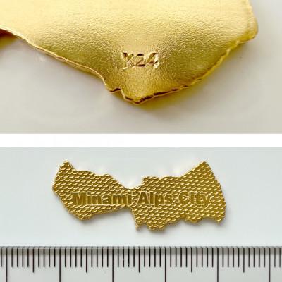 ふるさと納税 南アルプス市 山梨県南アルプス市　純金製(24金)「南アルプス市形黄金プレート」 |  | 02