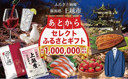上越市 あとからセレクトふるさとギフト 寄附1,000,000円相当