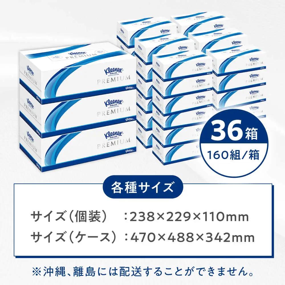 クリネックス ティッシュ プレミアム 36箱 ティッシュ ティッシュペーパー [BDAM001]