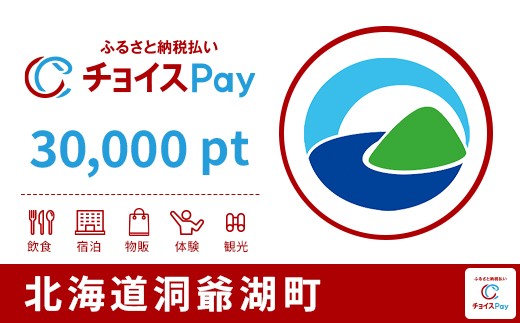
                  洞爺湖町チョイスPay 30,000pt【会員限定のお礼の品】
                