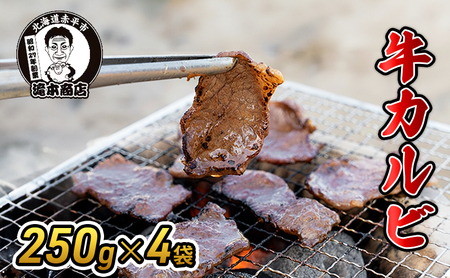 牛カルビ焼肉たきもと牛肉BBQ牛カルビ【250g×4袋】【冷凍】