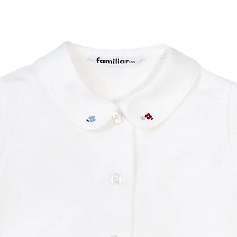 ファミリア(familiar)ブラウス（半袖）(80cm)ホワイト(WH)【240225】
