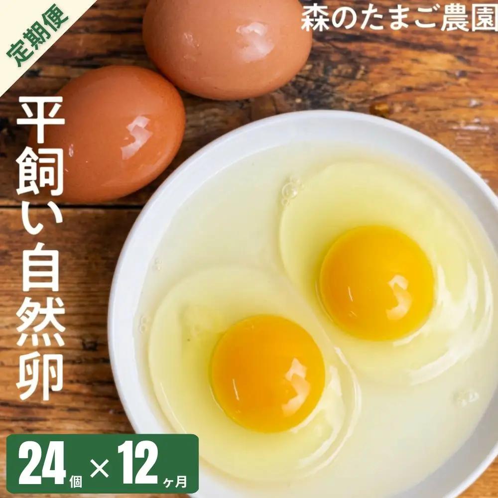 定期便  森のたまご農園 定期便 12ヶ月 24個 定期便 LW104