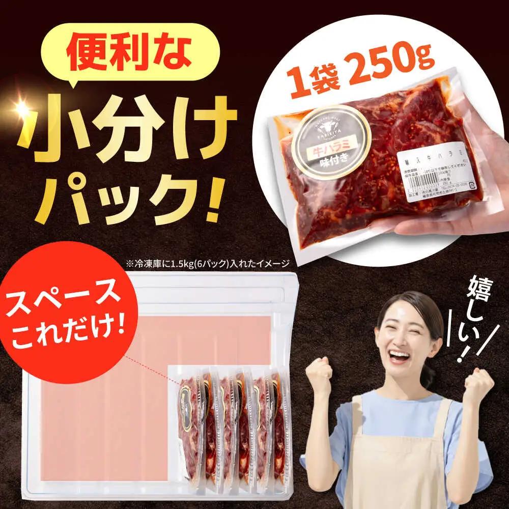 【12回定期便】【訳あり】味付けハラミ 2kg(250ｇ×8パック) [AVBO050]