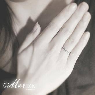 指輪 天然 ダイヤモンド 0.075ct リボン SIクラス【K18WG】r-244（KRP）G72-1410