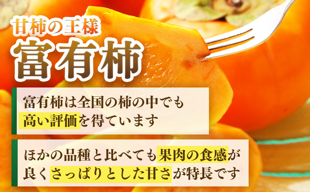 【先行予約】うま杉の富有柿 10kg 42玉(L) ※2026年11月中旬～12月中旬頃に順次発送予定