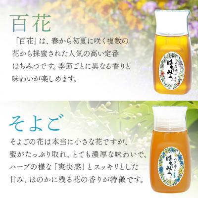 ふるさと納税 八百津町 はちみつ 百花 そよご プラボトル 300g 各1本 計2本 |  | 01