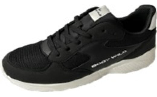 「BODY WILD」紳士用　スニーカー　BMS 1575 　（ブラック／28.0cm）