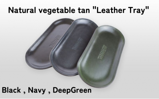 [№5258-8123]1107 Leather Tray Deep Green