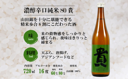 日本酒 『貴』の３種飲み比べセット 日本酒