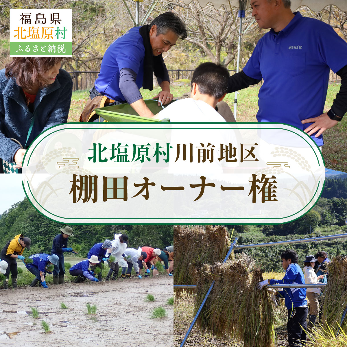 【ふるさと納税】北塩原村川前地区　棚田オーナー権【 ふるさと納税 人気 おすすめ ランキング 棚田オーナー権 棚田 オーナー 福島県 北塩原村 送料無料 】 KBAH001
