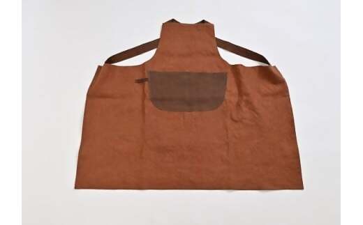 徳應謹製　柿渋染エプロン　TKO-02　手づくり　手作り　ハンドメイド　クラフト　唯一無二　オンリーワン　一点物　オートクチュール　染　染め　柿渋　エプロン　男女兼用　ユニセックス　自然　天然　優しい