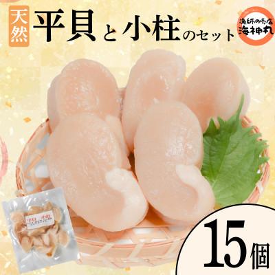 ふるさと納税 南知多町 平貝と小柱のセット 平貝15個 小柱2袋